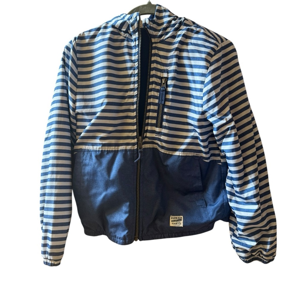 Osh Kosh Reversible Boys Zip Up mid weight jacket  Large - Picture 2 of 12